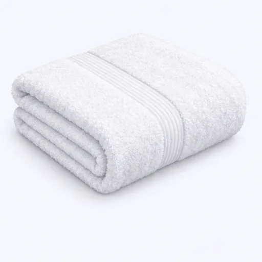 une serviette pliée: folded towel