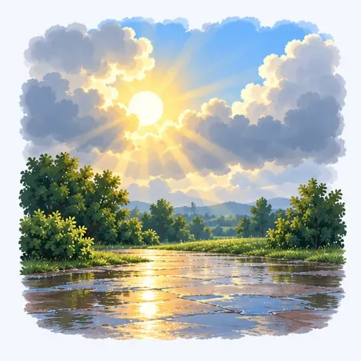 une éclaircie: a bright interval