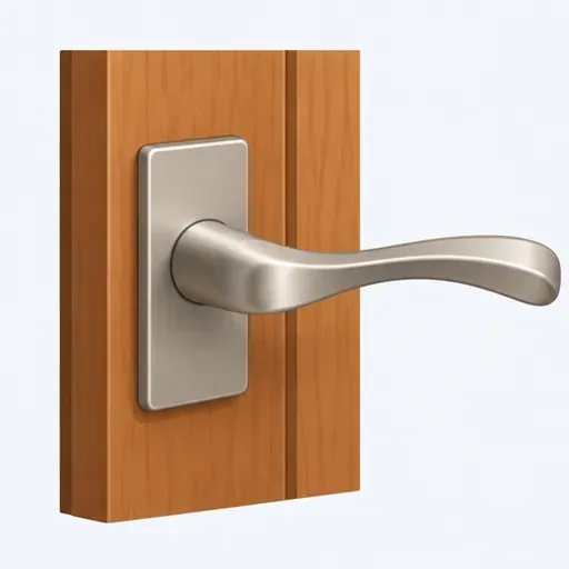 une poignée de porte: door handle