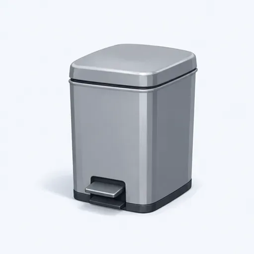 une poubelle: a rubbish bin
