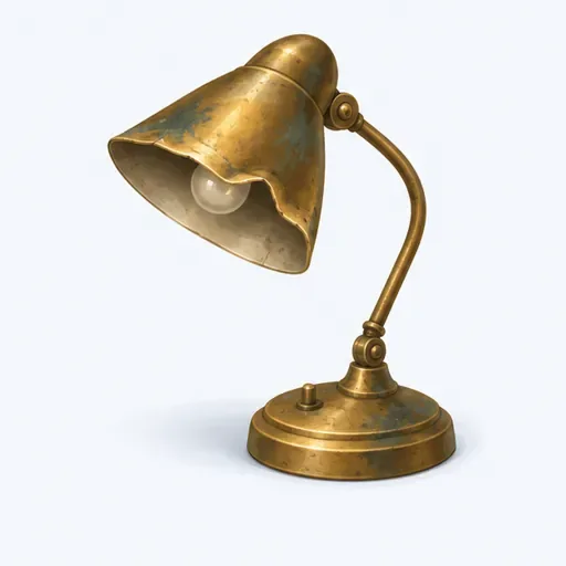 une vieille lampe: an old lamp