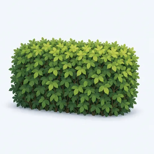 une haie: a hedge