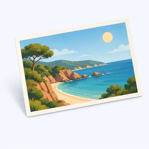 la carte postale: 絵はがき