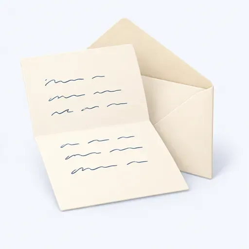 une lettre: una carta