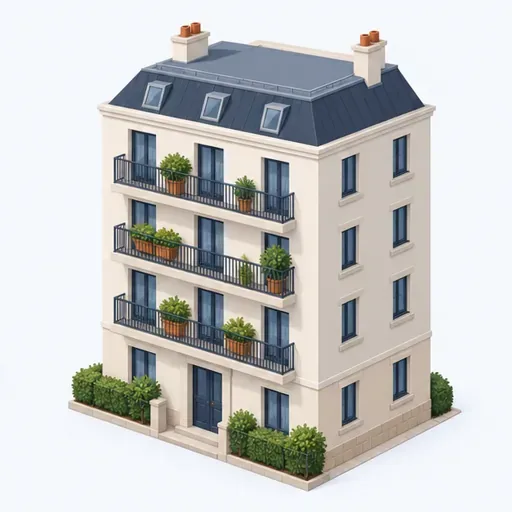 l’immeuble: 公寓楼