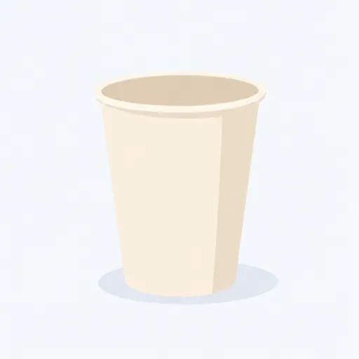 le gobelet jetable: disposable cup