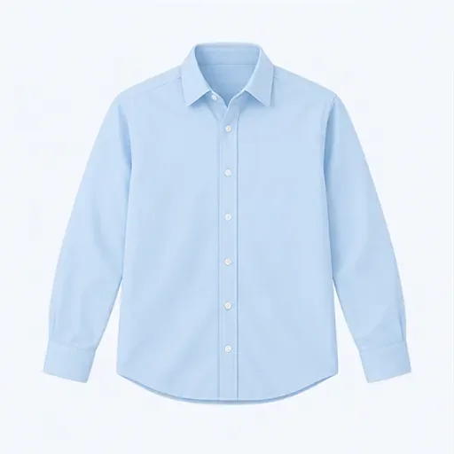 une chemise bleu clair: a light-blue shirt