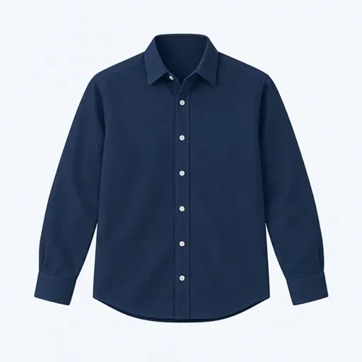 une chemise bleu foncé: a dark-blue shirt