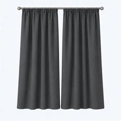 des rideaux foncés: dark curtains
