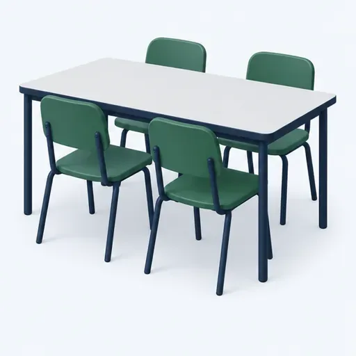 une table: 一张桌子