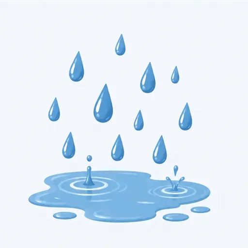 la pluie: rain
