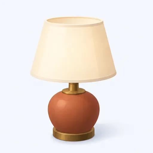 une lampe: a lamp