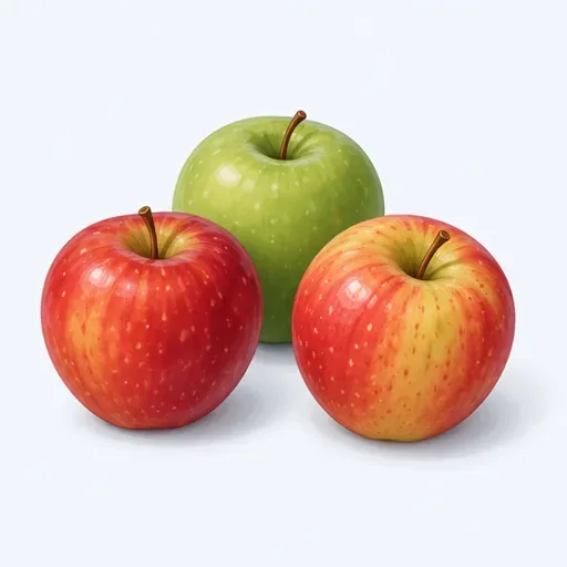 les pommes: apples