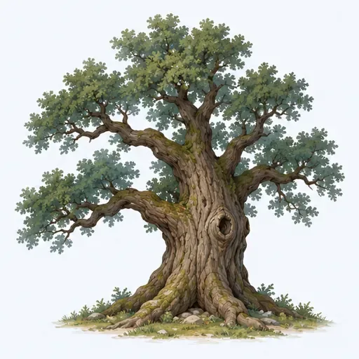 un vieil arbre: an old tree