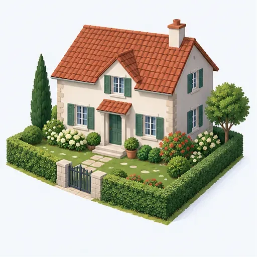 une maison: 一栋房屋